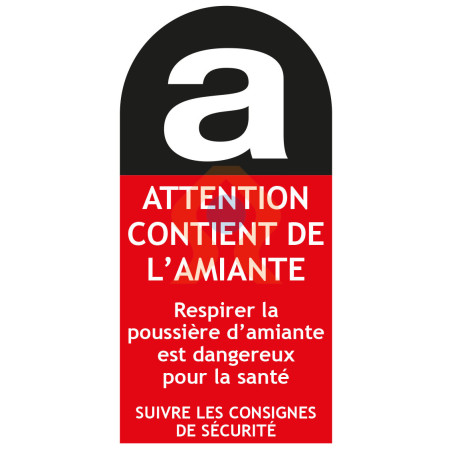 Etiquette De S Curit Danger Amiante Le Lot De