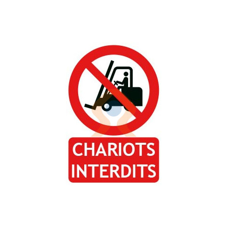 Panneaux D Interdiction Chariots Interdits