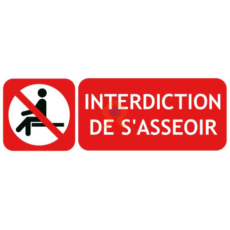 Panneaux D Interdiction De S Asseoir