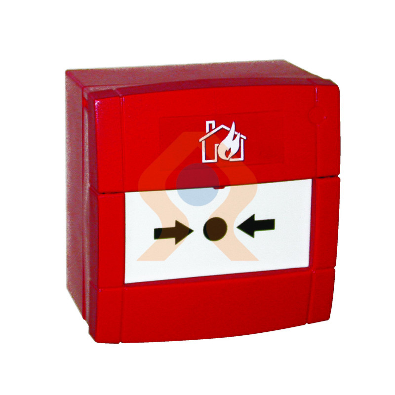 Déclencheur manuel alarme incendie rouge