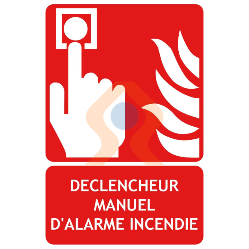 Panneau pictogramme Point d'alarme incendie