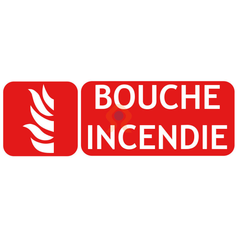 Panneau bouche incendie avec picto