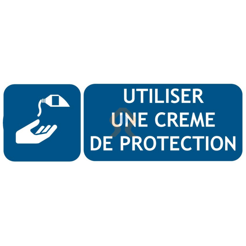 Panneaux d'obligation utiliser une crème de protection