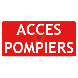 Panneau accès pompiers