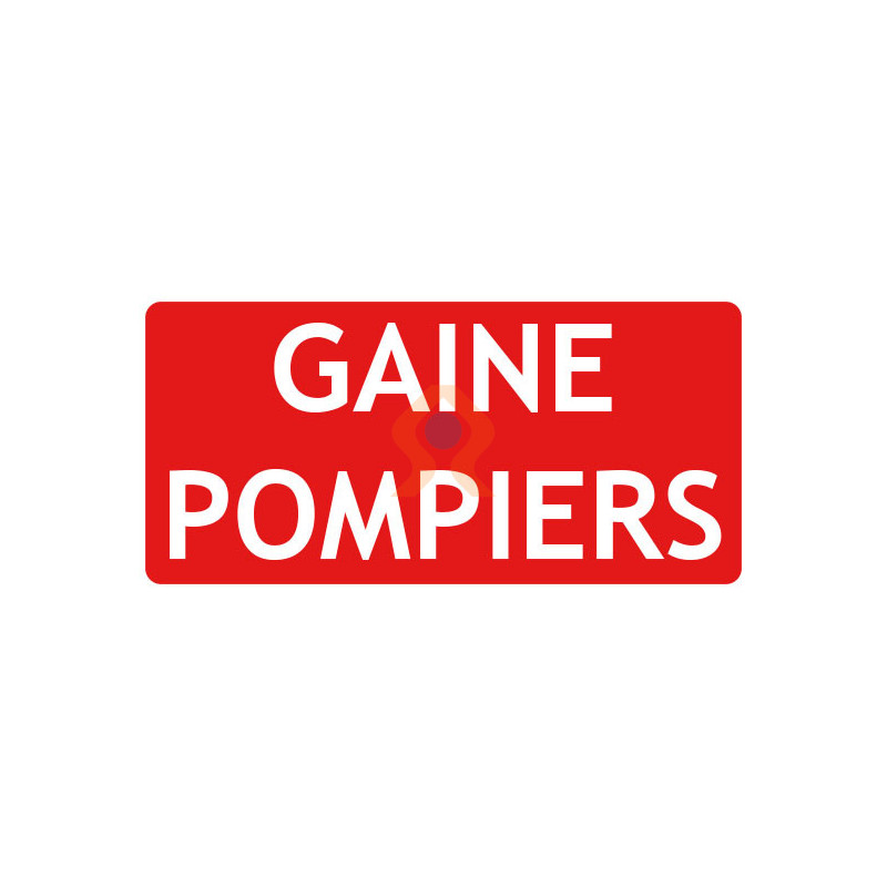 Panneau gaine pompiers gamme incendie