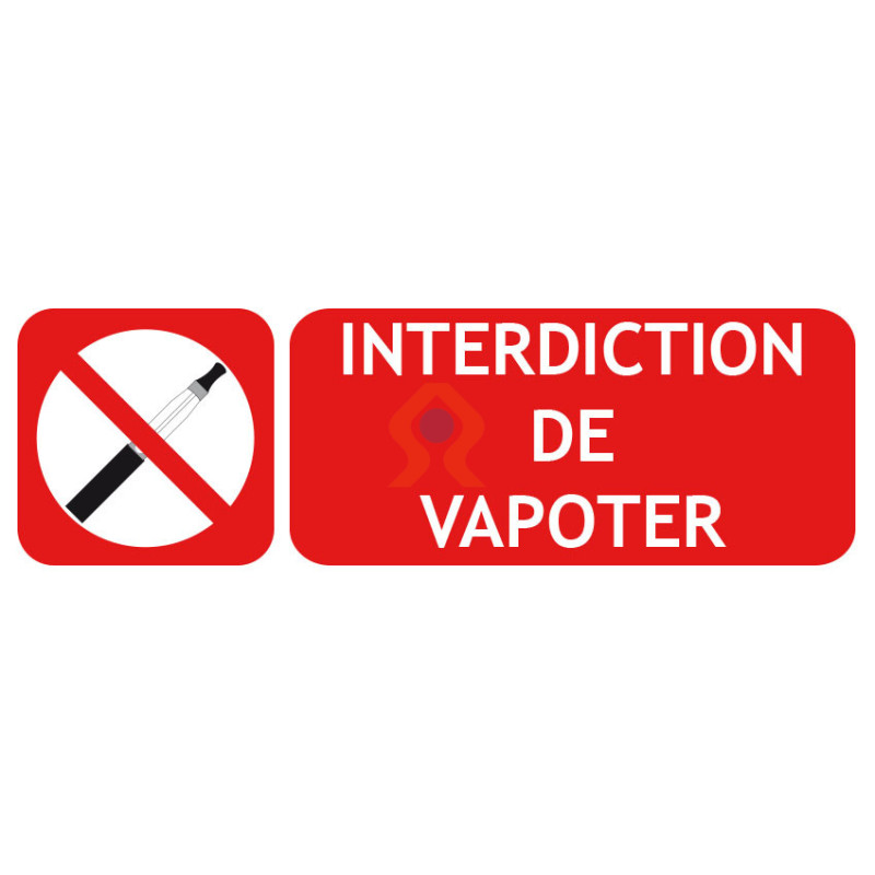 Panneau interdiction de vapoter