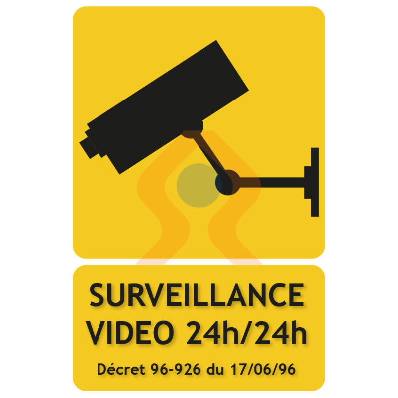Panneau Espace sous vidéo surveillance - signalétique vidéo survei