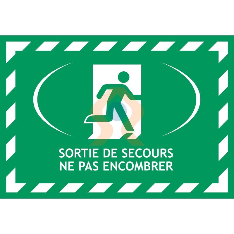 Marquage au sol tapis ultra adhésif sortie de secours